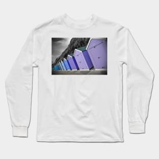 Bournemouth Beach Huts Dorset England UK Long Sleeve T-Shirt